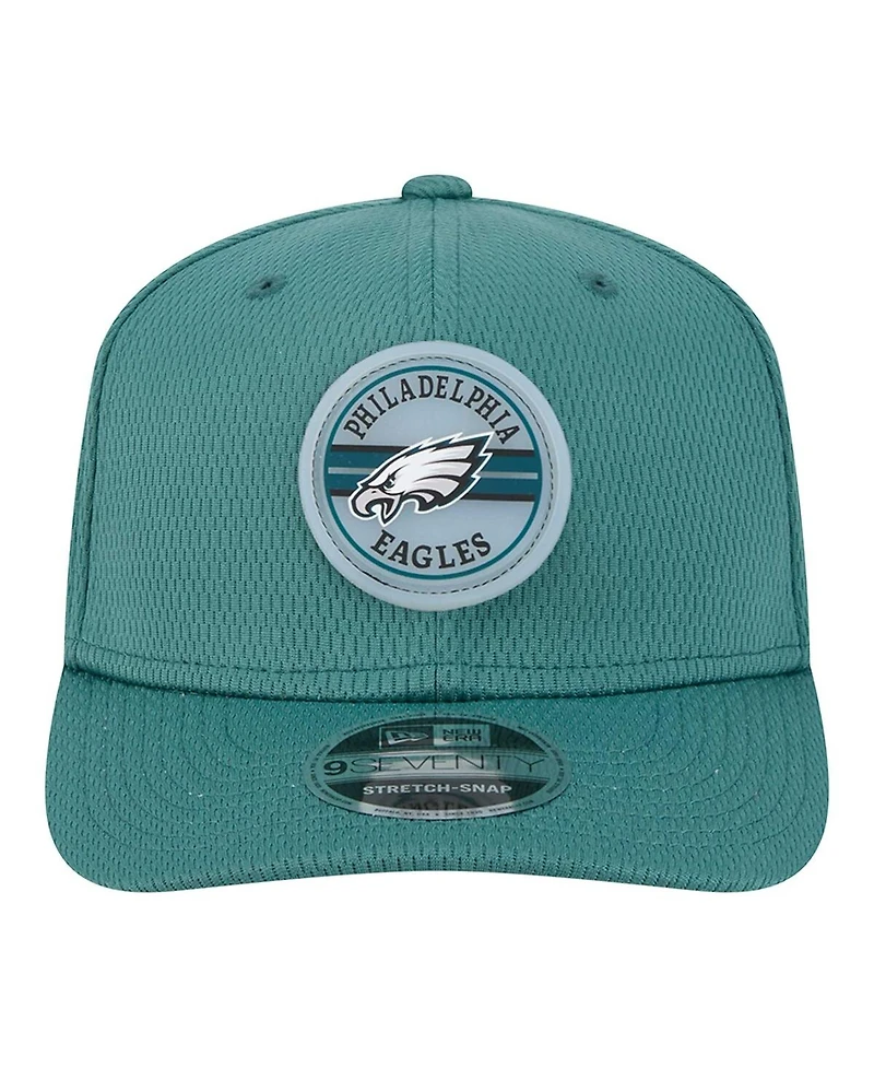 New Era Men's Midnight Green Philadelphia Eagles Adventure Patched 9SEVENTY Stretch-Snap Adjustable Hat