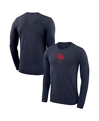 Nike Men's Navy Gonzaga Bulldogs Basketball Shootaround Long Sleeve T-Shirt