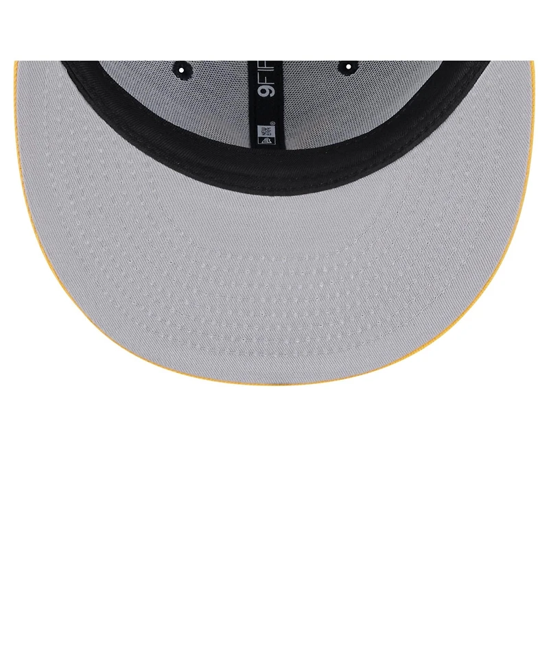 New Era Men's Navy/Gold West Virginia Mountaineers Two-Tone 9FIFTY Snapback Hat