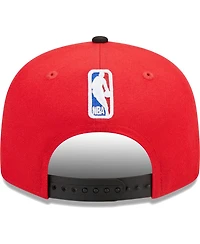 New Era Men's Red/Black Portland Trail Blazers Jersey Hook Statement Edition 9FIFTY Snapback Hat