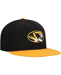 New Era Men's Black/Gold Missouri Tigers Logo 9FIFTY Snapback Hat