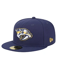 New Era Men's Navy Nashville Predators Core 59FIFTY Fitted Hat