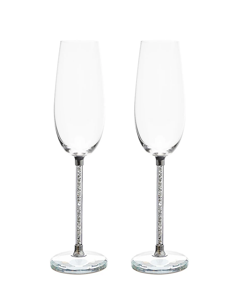 Fifth Avenue Manufacturers Champagne Flutes, Set of 2