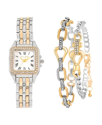 Jessica Carlyle Women's Quartz Two-Tone Alloy Watch, 26mm