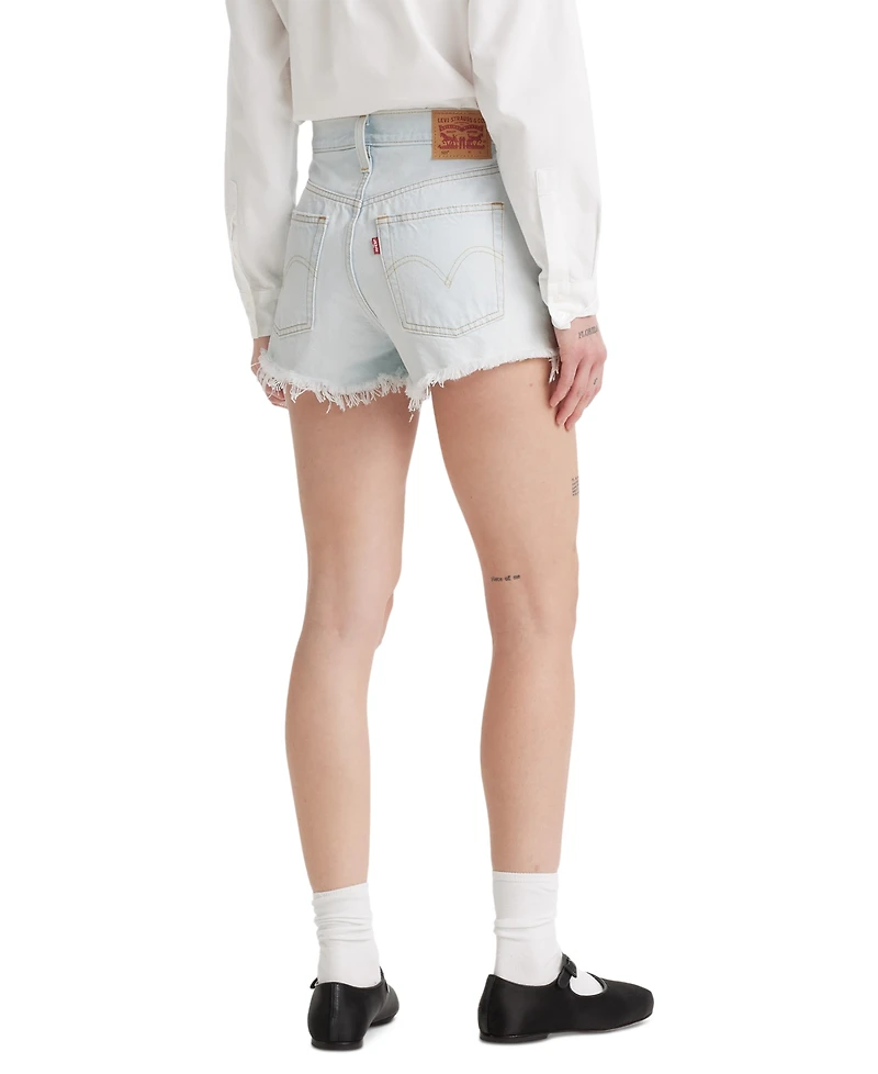 Levi's Women's 501 Button Fly Cotton High-Rise Denim Shorts