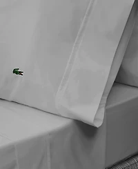 Lacoste Home Solid Cotton Percale Sheet Set