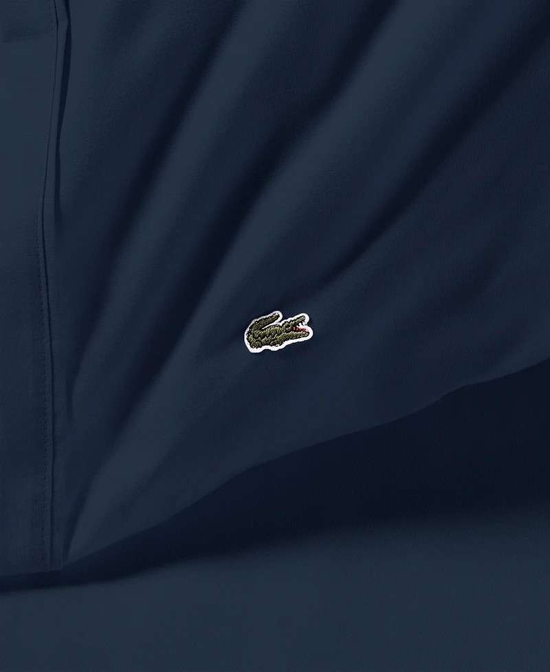 Lacoste Home Solid Cotton Percale Sheet Set