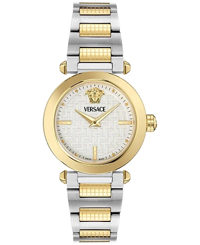 Versace Women's Swiss Greek Two-Tone Stainless Steel Bracelet Watch 35mm