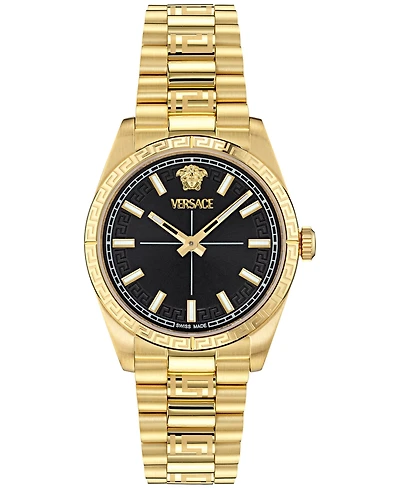 Versace Women's Swiss Millenyium Gold Ion Plated Bracelet Watch 32mm