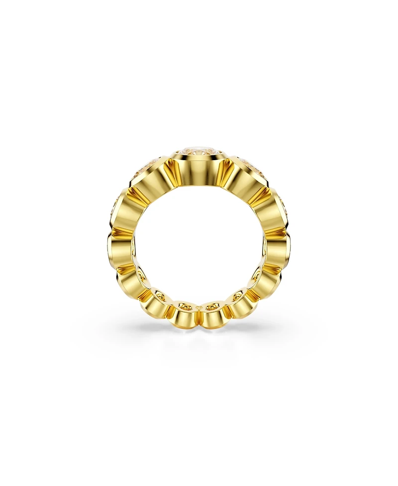Swarovski Imber Gold-Tone Plated Mixed Round Cut Ring