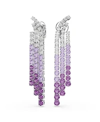 Swarovski Matrix Rhodium Plated Clip-On Earrings