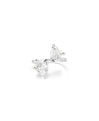 Swarovski Mesmera Rhodium Plated Attract Open Ring