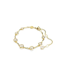 Swarovski Imber Mixed Round Cuts White Gold-Tone Plated Tennis Bracelet