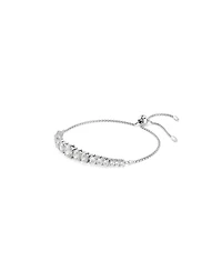 Swarovski Matrix Gradient of Round Cuts White Rhodium Plated Bracelet