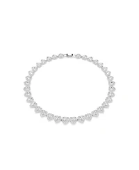 Swarovski Ariana Grande x Swarovski Mixed Cuts Heart White Rhodium Plated Tennis Necklace