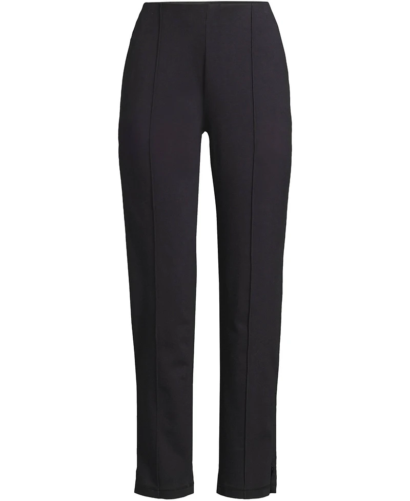 Lands' End Women's Starfish High Rise Pintuck Pencil Ankle Pants