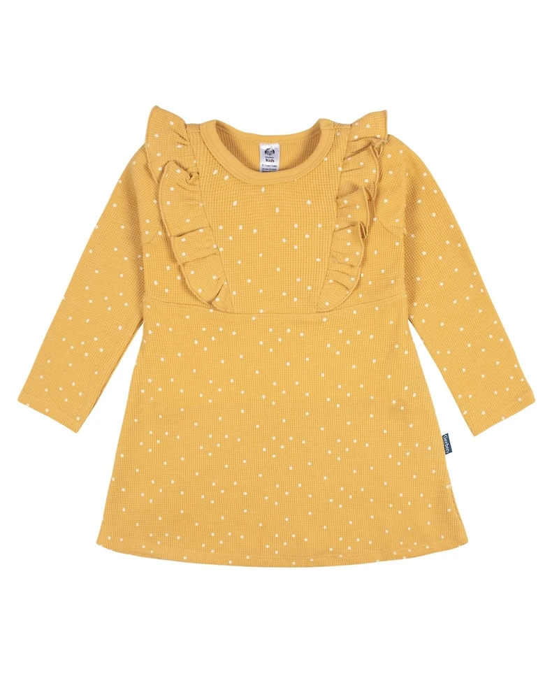 Gerber Baby Girls Long Sleeve Ruffle Dress
