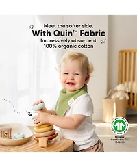 KeaBabies 8pk Quin Bandana Bibs, Baby Bibs for Drooling and Teething, Cotton Drool Girl, Boy