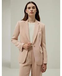 Lilysilk Women's Mahogany Rose Silk Blazer