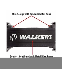 Walker's Razor Slim Passive Earmuffs, Don't Tread On Me (10 Pack)