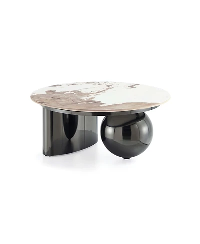Manhattan Comfort Laurel 31.49" Modern Sintered Stone Top Coffee Table