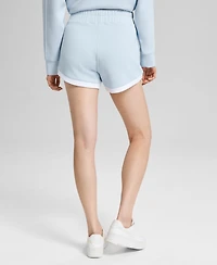 And Now This Women's Scuba Contrast-Hem Pull-On Shorts, Exclusively at Macy's