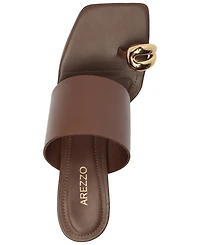 Arezzo Women's Kendall Mid Stiletto Slip-On Sandals