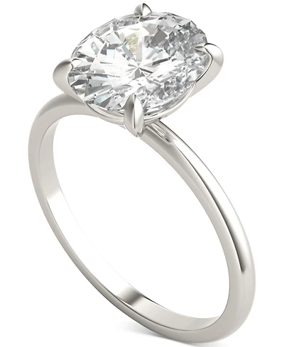 Charles & Colvard Classic Basket Solitaire Engagement Ring (3 ct. t.w.) Two-Tone 14k Gold