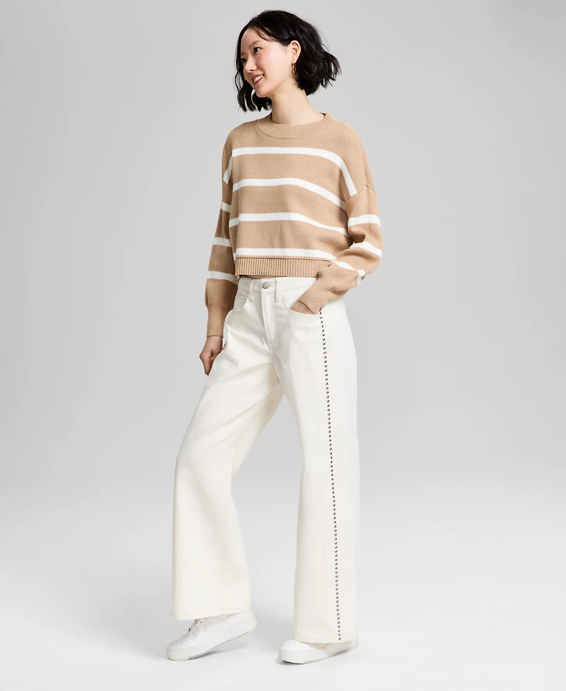 And Now This Women's Studded Wide-Leg Jeans, Exclusively at Macy's