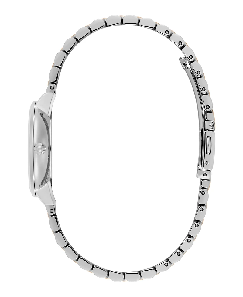 Olivia Burton Women's Honeycomb Ultra Slim Two-Tone Bracelet Watch, 28mm