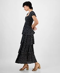 And Now This Women's Smocked Ruffle-Hem Maxi Dress, Exclusively at Macy's