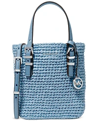 Michael Michael Kors Quinn Small North South Woven Tote Crossbody