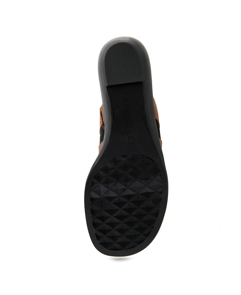 Aerosoles Women's Gesa Round Toe Thong Sandals