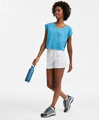 Id Ideology Women's Relaxed-Fit Pull-On Shorts, Exclusively at Macy's