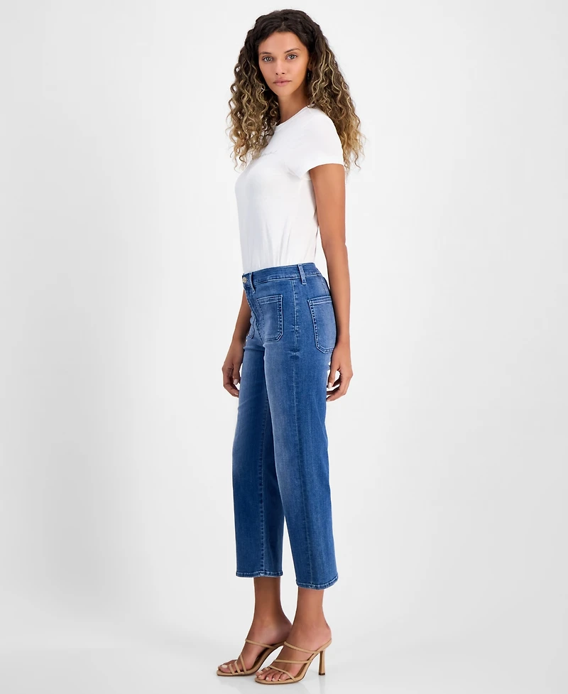 7 For All Mankind Women's Alexa High-Rise Cropped Cotton Jeans