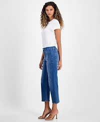 7 For All Mankind Women's Alexa High-Rise Cropped Cotton Jeans