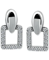 Giani Bernini Cubic Zirconia Square Earrings (3/4 ct. t.w.) in 18k Gold over Sterling Silver (Also Available in Sterling Silver)