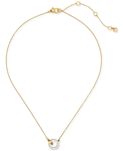 Kate Spade New York Set Stone Interlink Pendant Necklace, 16" + 3" extender