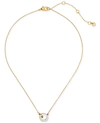 Kate Spade New York Set Stone Interlink Pendant Necklace, 16" + 3" extender
