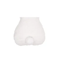 10" x 18" Easter Spring Themed Bunny Rabbit Cotton Tail Shaped Small/Petite Accent Throw Pillow