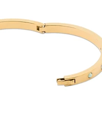 Kate Spade New York Set In Stone Gold-Tone Hinge Bangle Bracelet