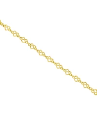 And Now This Silver and Gold Infinity Heart Link Bracelet