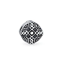 Bling Jewelry Celtic Trinity Cross Charm Bead Sterling Silver European Bracelets