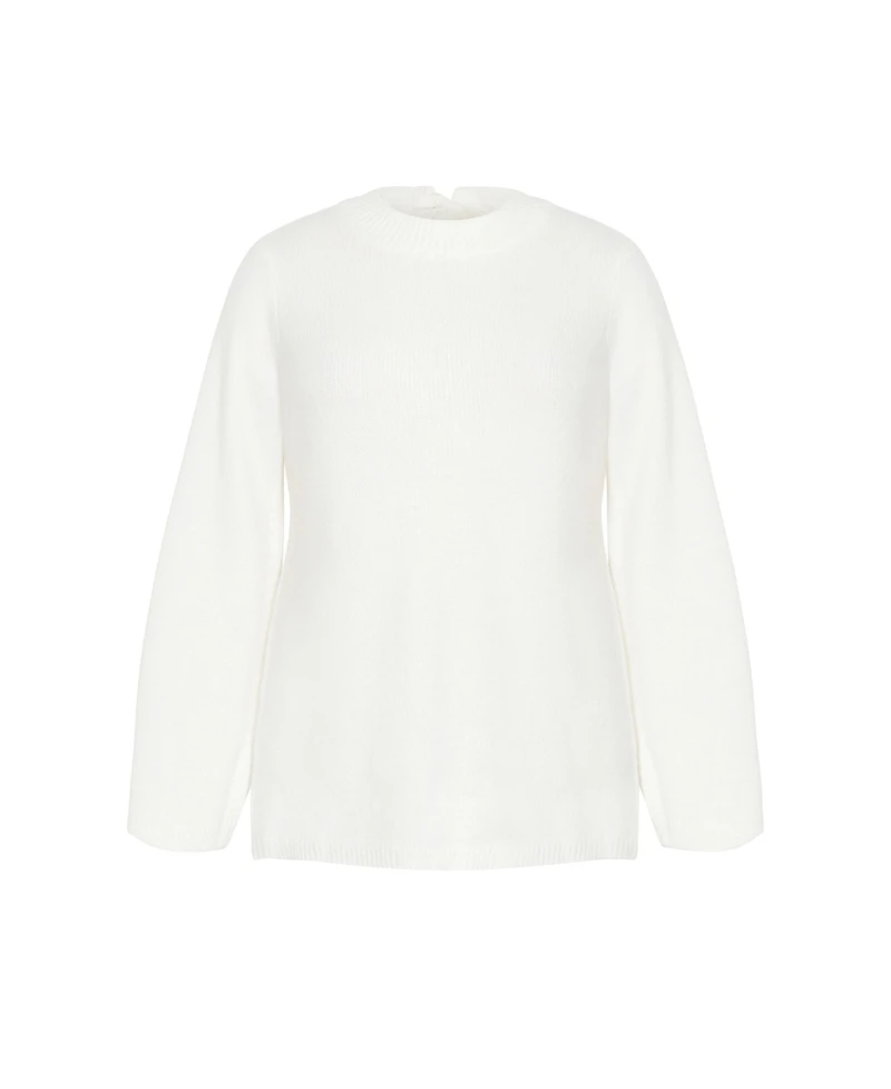 Plus Size Bow Back Sweater