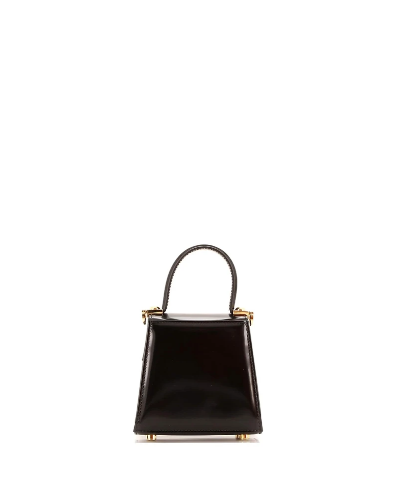 Pre-Owned Salvatore Ferragamo Xs Iconic Top Handle Bag Leather