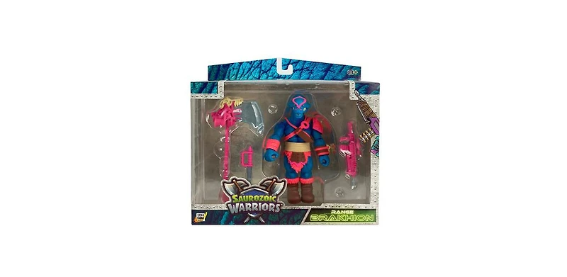 Saurozoic Warrior Range Brakhion: Futuristic, Armored Dinosaur Hero – Highly Articulated, Posable Collectible Action Figure with Full Range of
