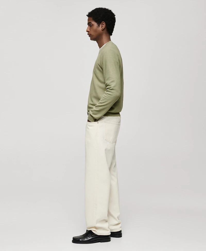 Mango Men's Slim-Fit Micro-structured Knit Sweater