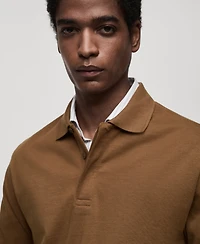 Mango Men's Slim-Fit Cotton Polo Shirt