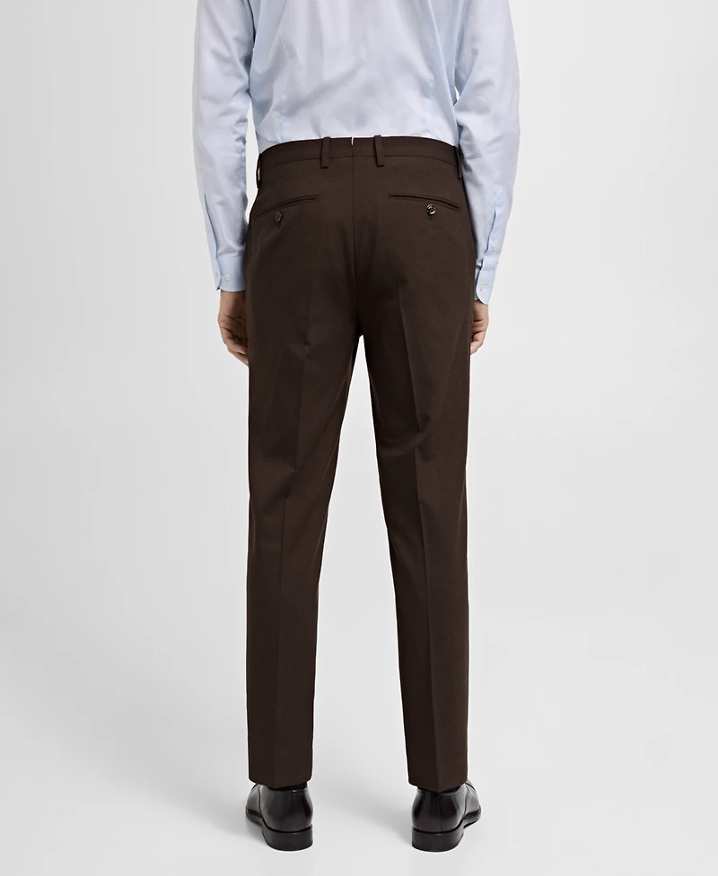 Mango Men's Slim-Fit Wool Suit Pants