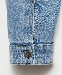 Mango Men's Quilted Denim Jacket